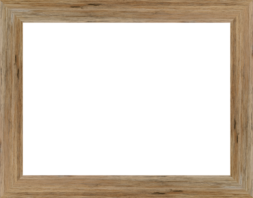 wooden picture frame isolated